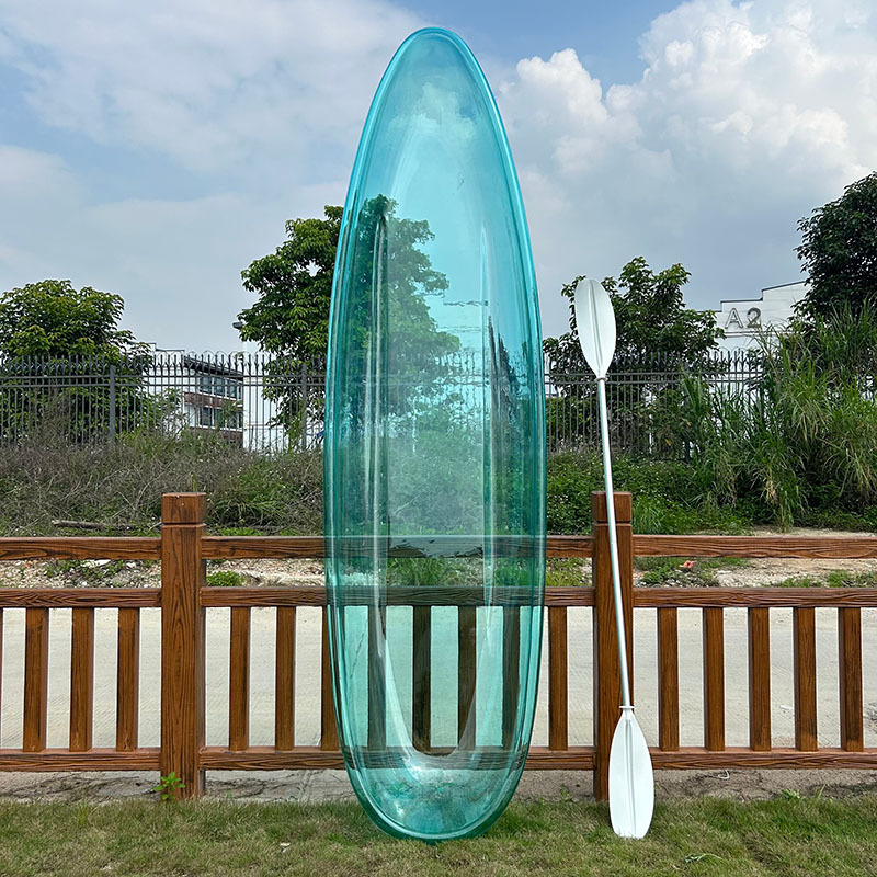 Barco transparente Wolang para dos personas, barco de cristal, barco de cristal famoso en internet, piscina, lugar panorámico, barco transparente para tomar fotografías