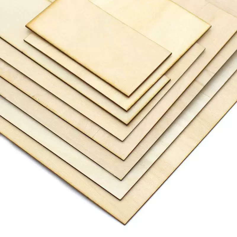 Basswood plywood board wood chips thin wood chips diy handmade aircraft model building model material thin wood board pyrography