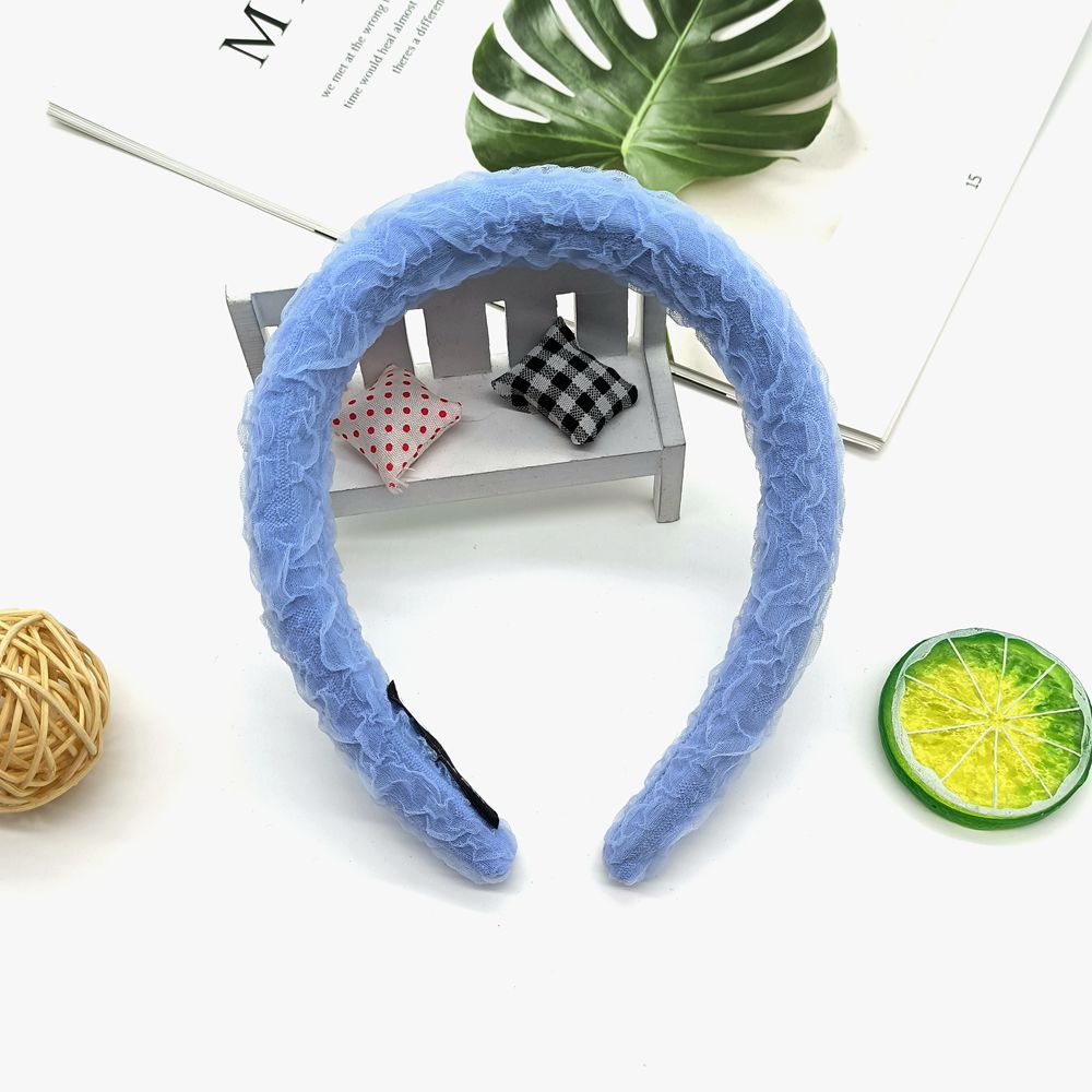 Simple Style Geometric Mixed materials Net Yarn Hair Band 1 Piecepicture5