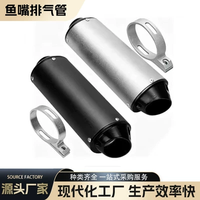 Motorcycle Accessories Exhaust Pipe Off-Road Vehicle 28/38mm Fish Mouth Exhaust Pipe Tail Section Silencer Wholesale in Stock