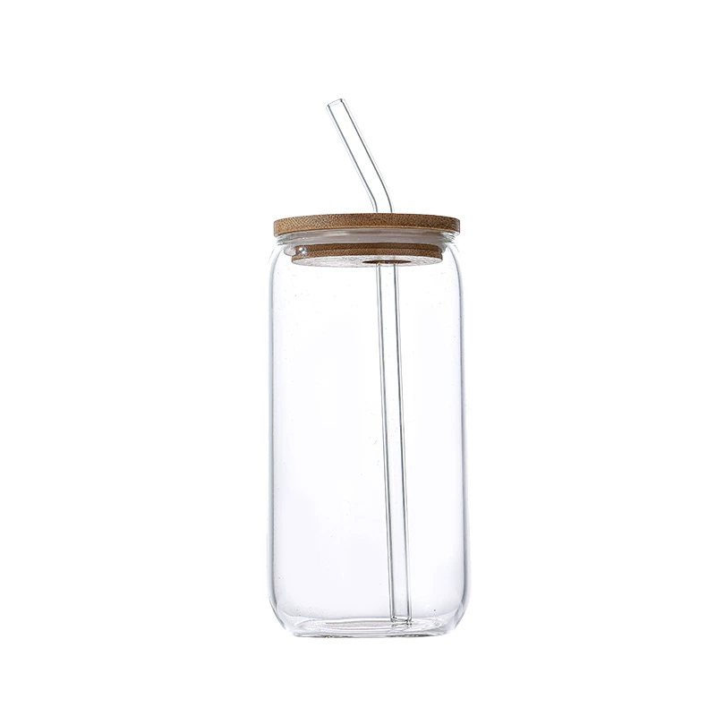 Стеклянный кофе-стакан Amazon 16 oz (401 мл) со стеклянной трубочкой, форма «кола», одиночный или набор