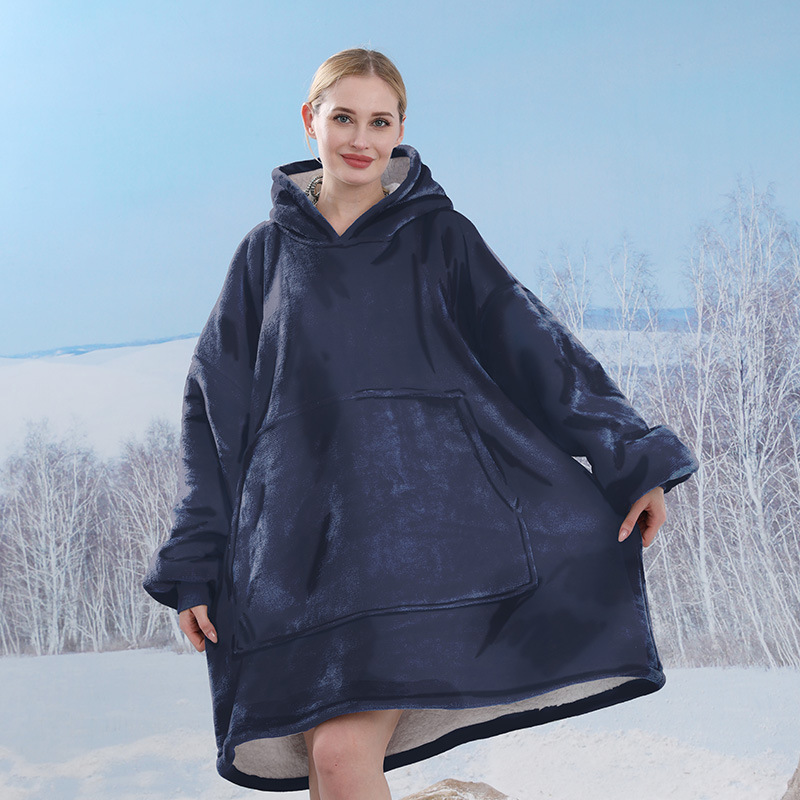 Transfronteriza Amazon TV manta gran bolsillo multifuncional portátil perezoso manga manta antiestática manta de franela