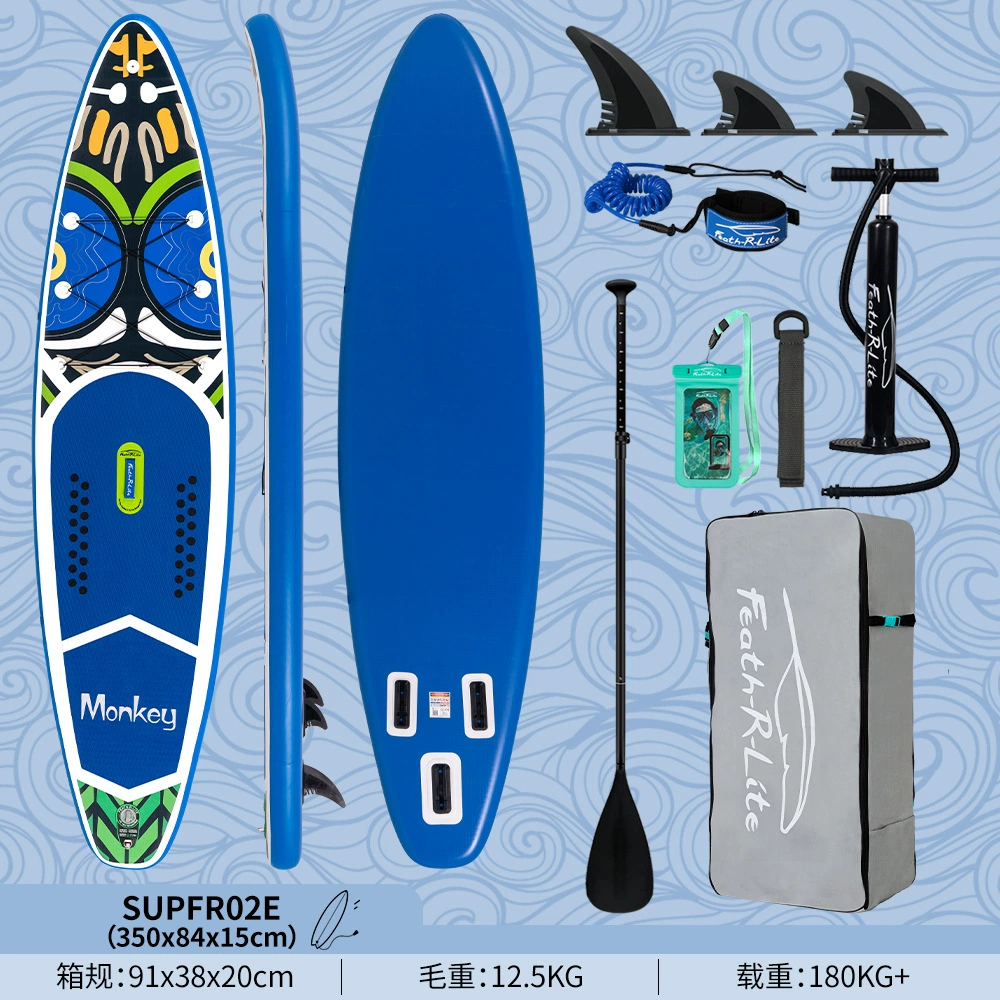 Надувная SUP Funwater для серфинга-стэнд-ап, варианты 335–385 см с веслом/сиденьем/основанием под камеру