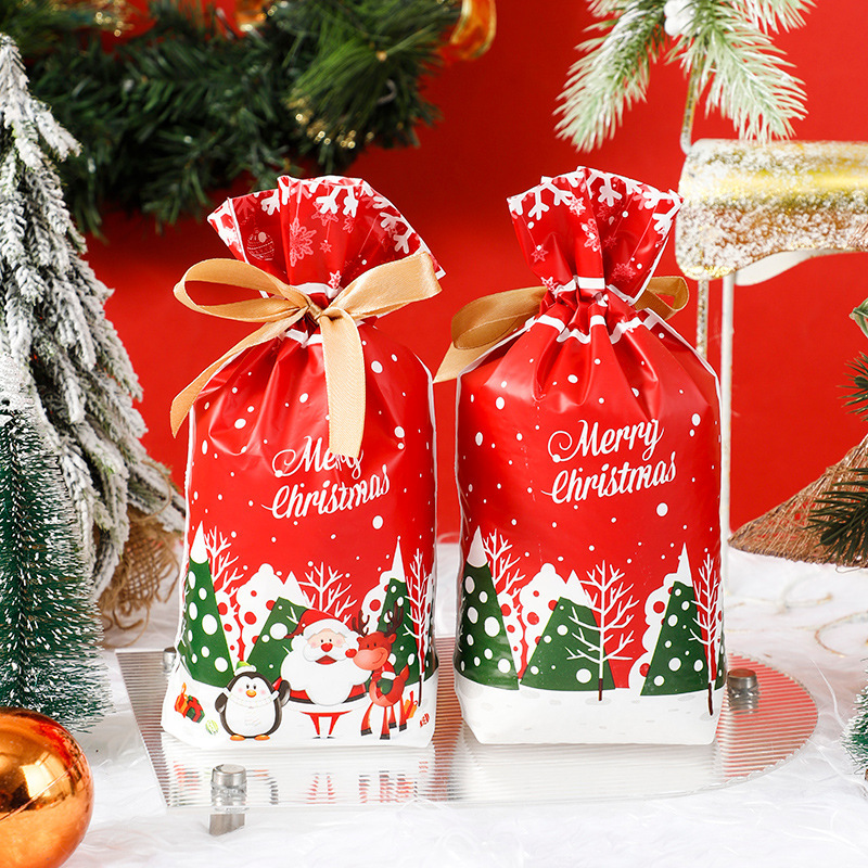 新商品オリジナル平安果袋ギフトバッグクリスマスキャンディー包装袋リボン巾着袋ギフト袋|undefined