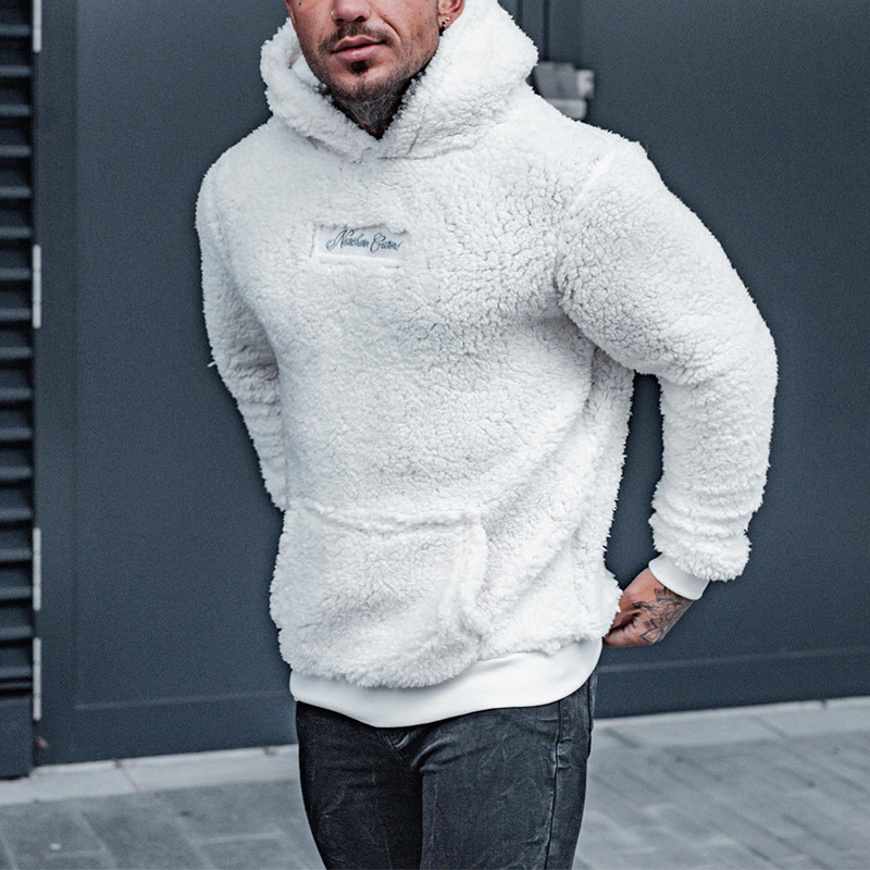 2024 Hierscht/Wanter Neie Pullover mat Kapuzenmantel Plüsch Männerkleeder_voghion.com