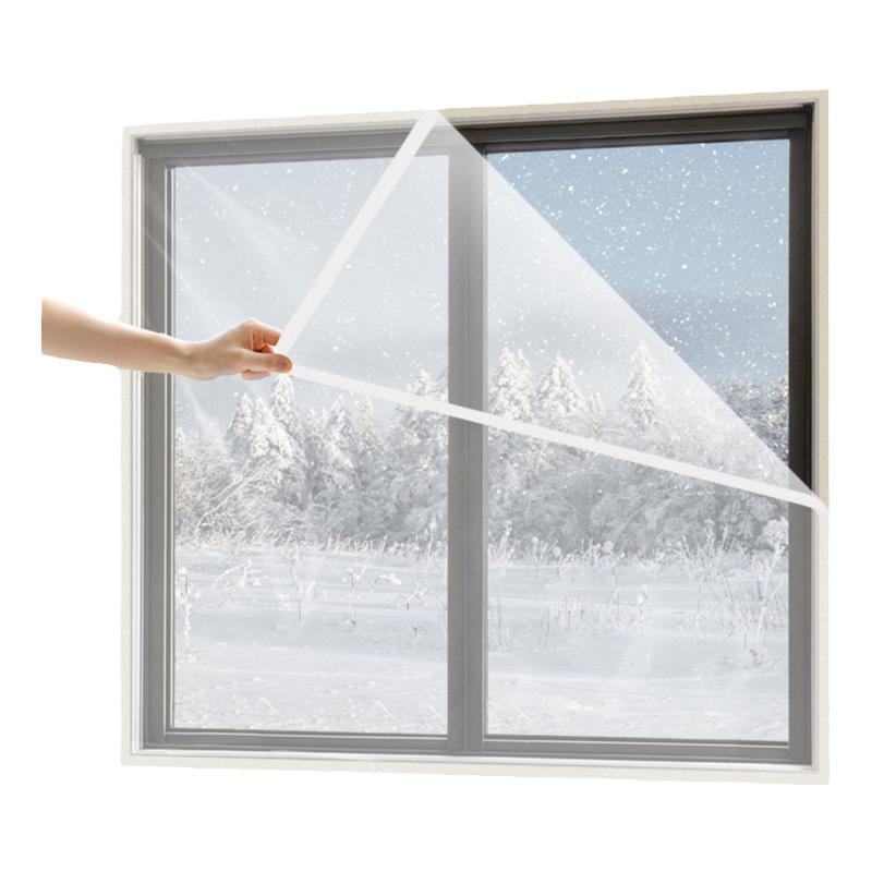invierno cortina de aislamiento térmico a prueba de viento ventana de sellado de fugas de viento artefacto de viento tela de plástico gruesa anticongelante aislamiento frío