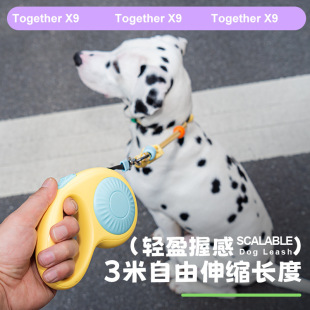 Cross-border New 3 m Traction Rope Dog Traction Rope Adjustable Telescopic Traction Rope Small and Medium Dog Pet Supplies