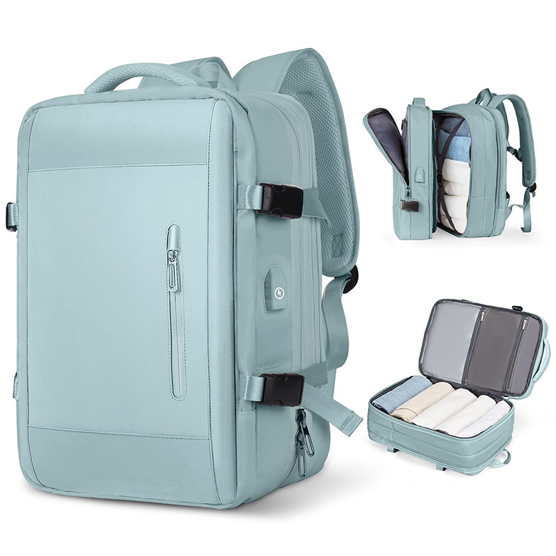 Los hombres transfronterizos expanden los paquetes de computadoras de negocios, los equipaje de viaje de negocios son multifuncionales y las mochilas de hombro de gran capacidad están en Stock.