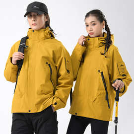 冲锋衣女户外防风防雨进藏外套时尚山系潮牌单层登山服男直播爆款