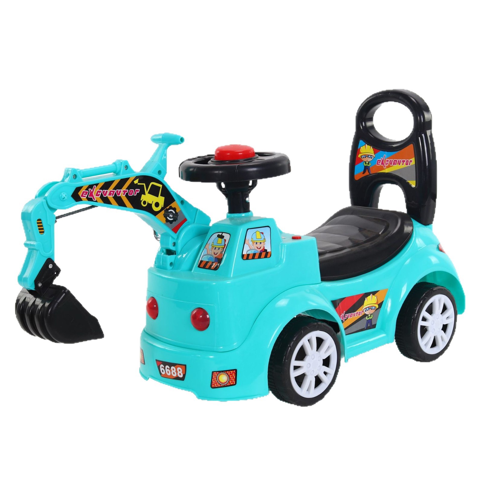 Excavadora para niños se puede montar y sentar, se puede deslizar, se puede deslizar