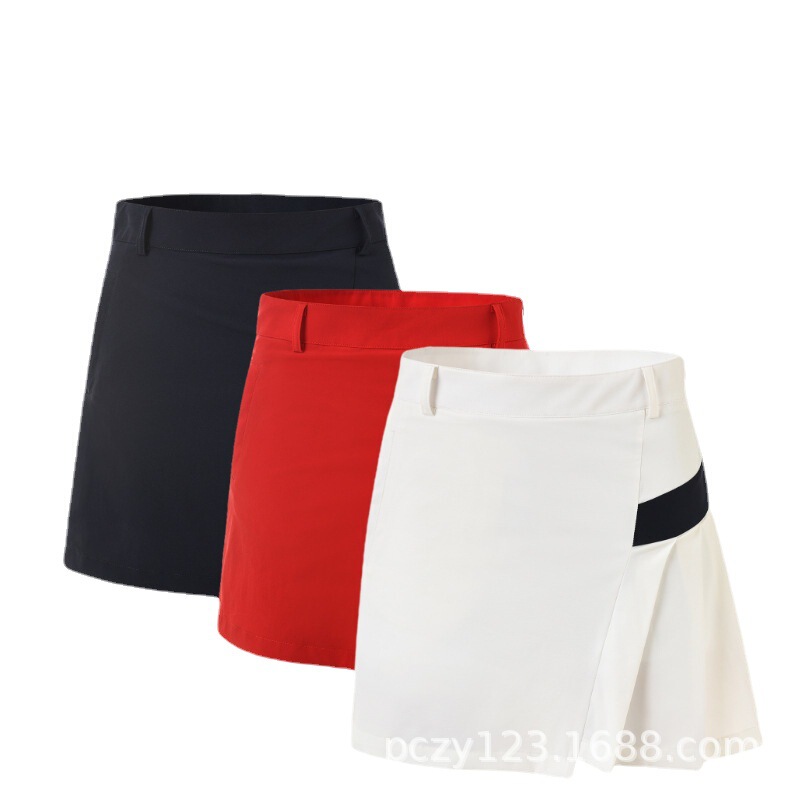 Golf Clothing for Women, Half-Length Golf Anti-Exposure Summer Sports Short Skirt, Quick-Dry Pleated Tennis Skirt, Sleeveless