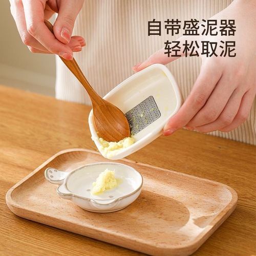 Cross-border new wasabi mustard ginger garlic grater kitchen children baby food manual garlic grater tool