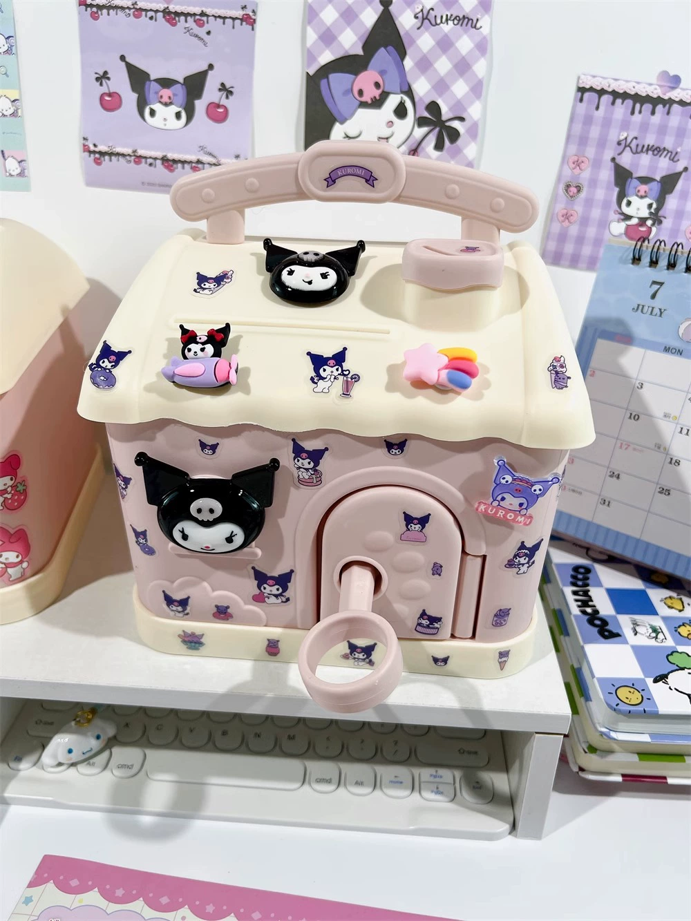 Cute children's coins, wallet, storage box, DIY
