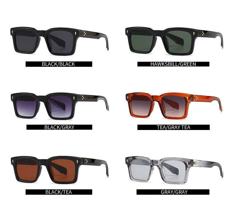 Lunettes de soleil œil de chat angulaires transfrontalières spéciales, jambes de miroir rétro modernes, lunettes de soleil décoratives guépard sautant 6025_voghion.com