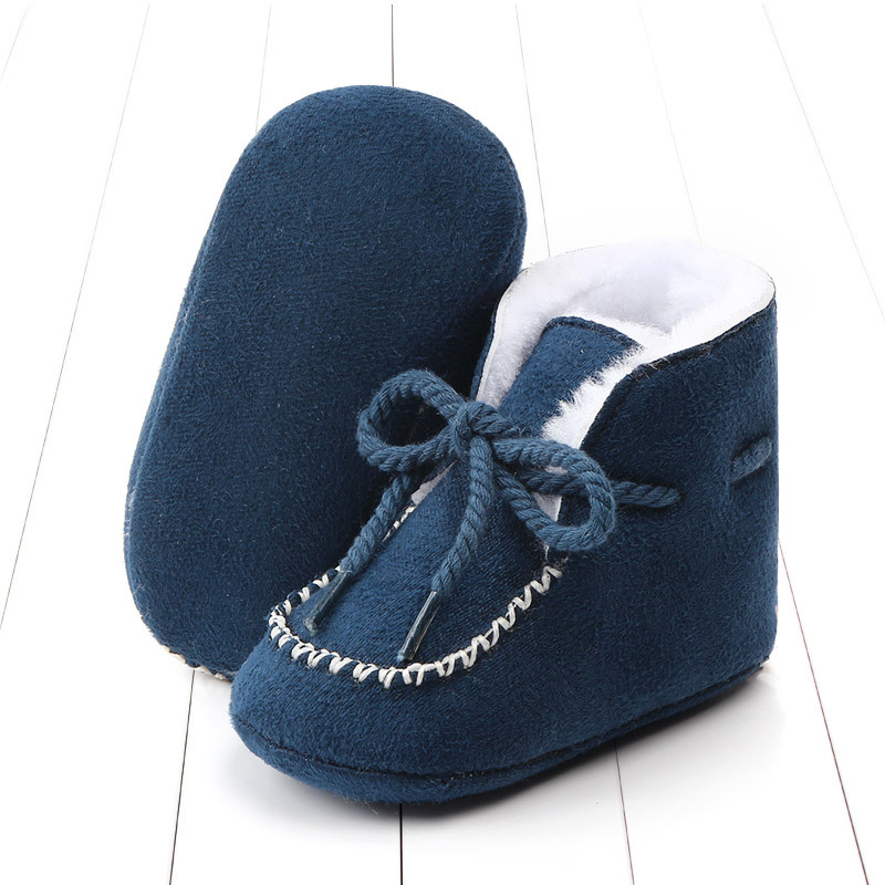 Botas de algodón de invierno para niños de 0 a 1 años, para niños y niñas, con aislamiento de felpa, suela blanda para la nieve, zapatos para caminar para bebés 2245_voghion.com