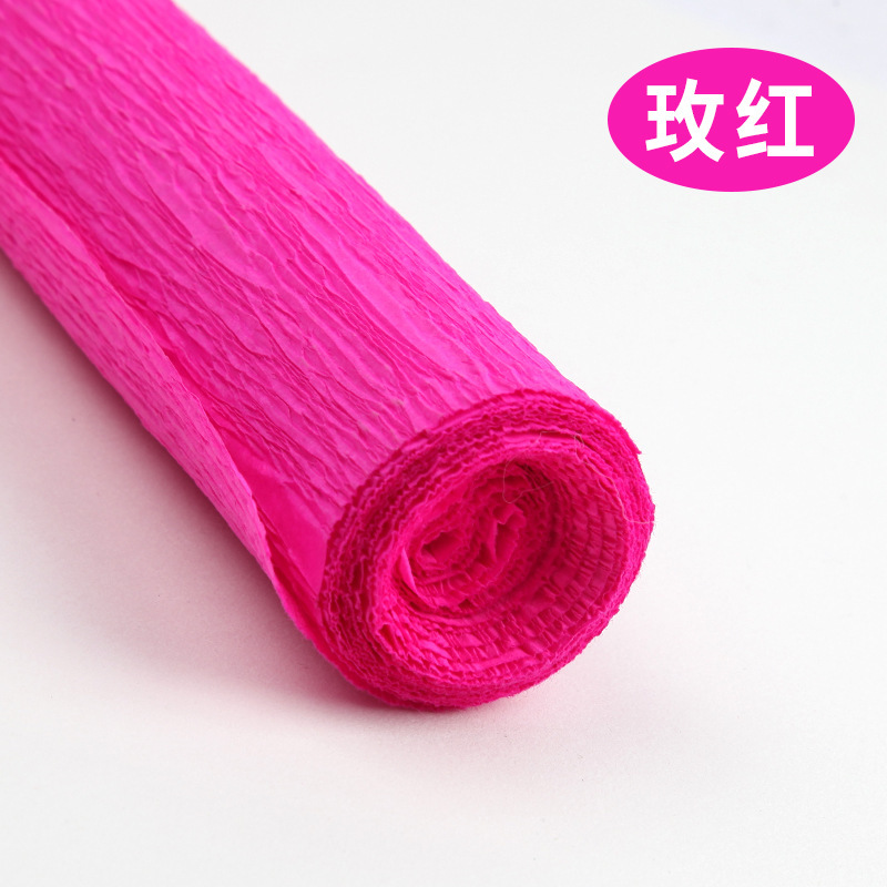 縁取り紙カラー厚手シワ紙手作り花制作材料紙diyシワ紙バラ手作り折り紙|undefined