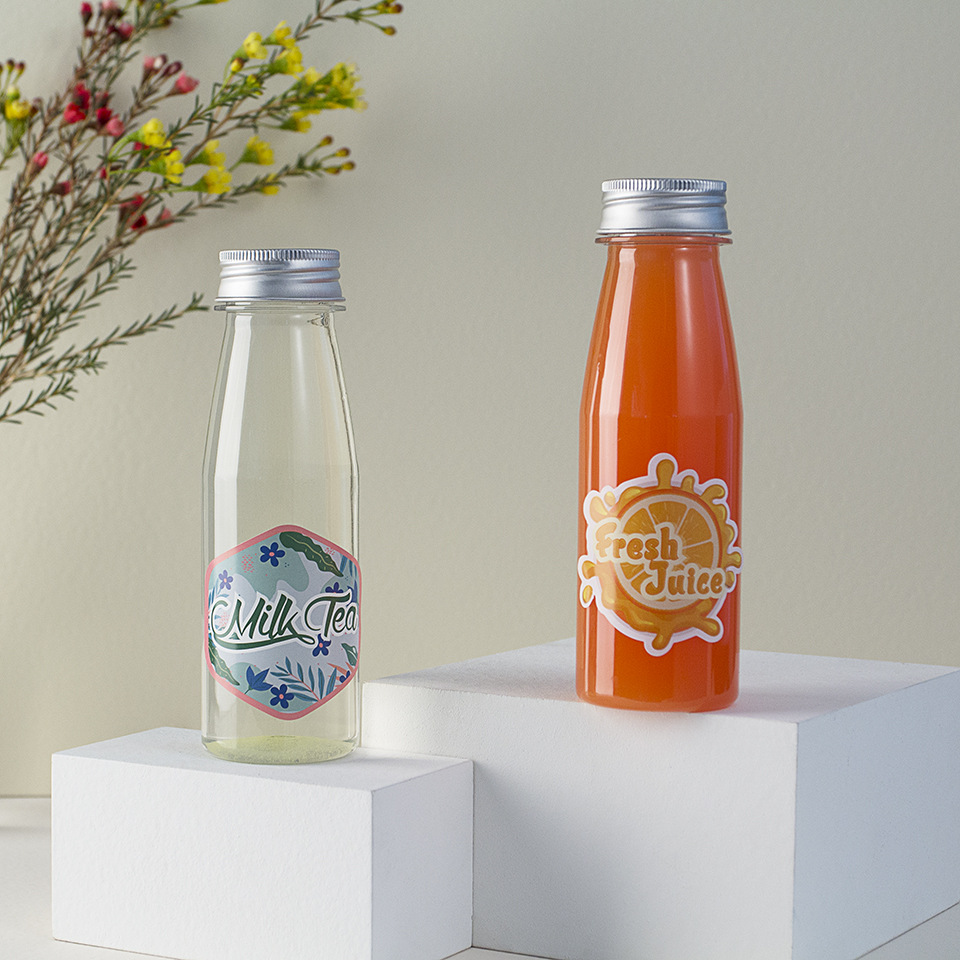 众鑫一次性塑料pet透明饮料瓶子 网红200ml冷泡奶茶饮料包装罐子