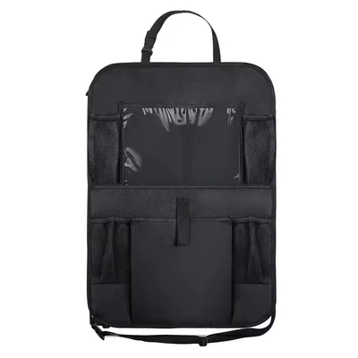 Car rear seat back storage multi-functional organizer bag, car seat back storage bag, car storage organizer bag (Car storage bag/box) - flat-large-bag-grade-a