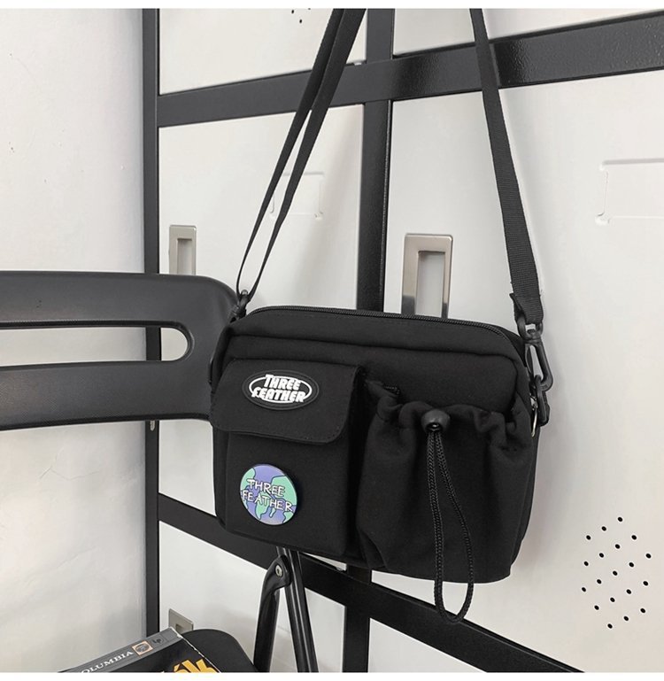 2024 New Crossbody Men's Trendy Brand Women's Single Shoulder Lightweight Emblem Backpack Instagram Mobile Small Square_voghion.com