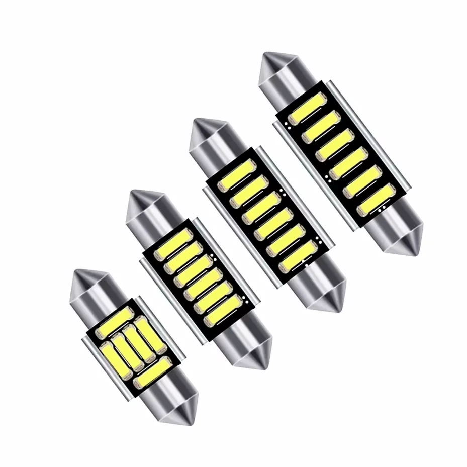 Фонарь 36mm 39mm 41mm C5W C10W CANBUS 7020 SMD Внутренние потолочные лампы для чтения