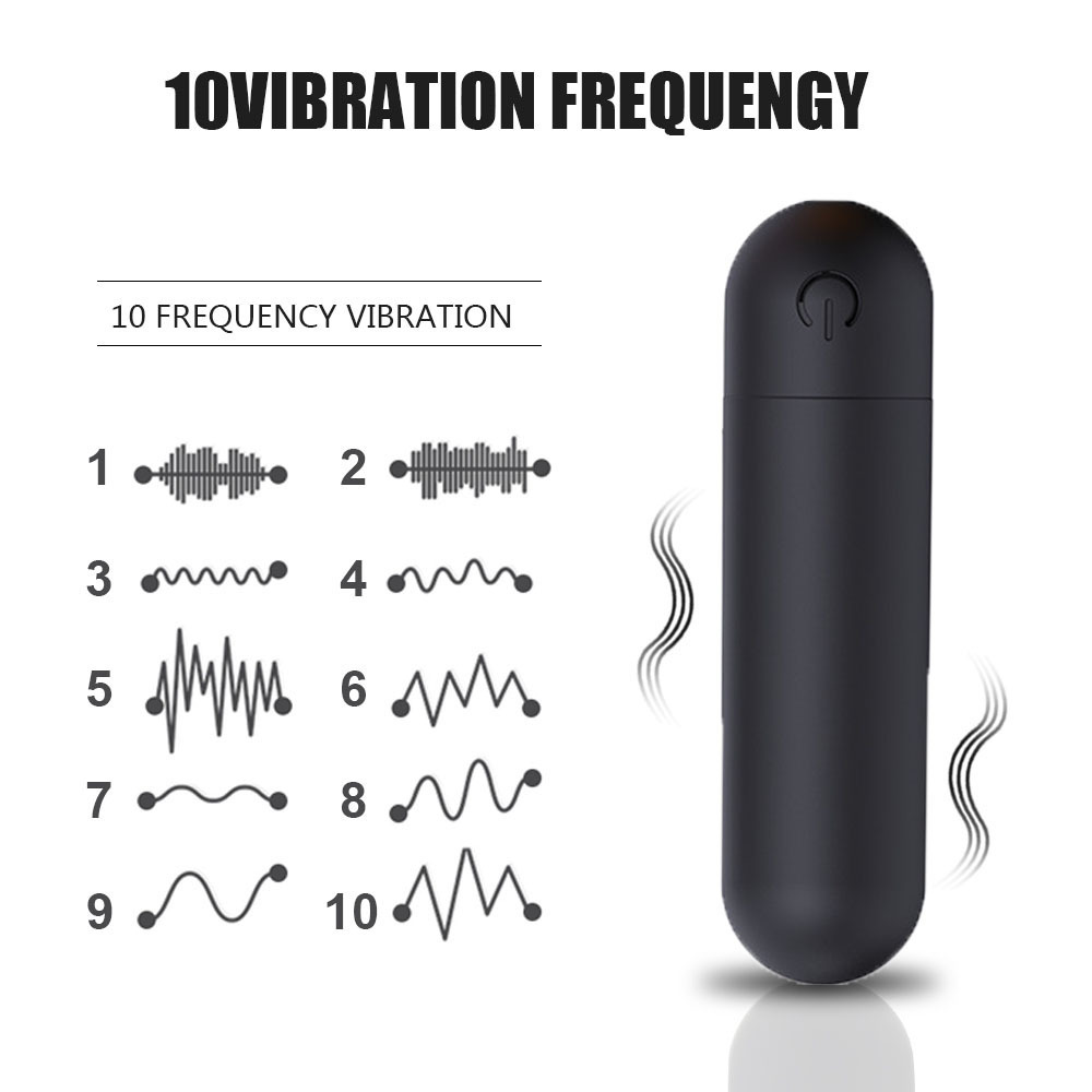 Ten frequency female wireless strong shock bullet couple flirting mini jump egg massager vibrator anal plug_voghion.com