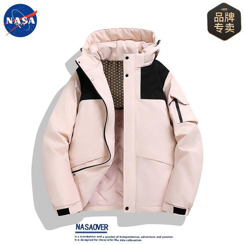 NASA invierno al aire libre calentamiento de algodón de grafeno pareja chaqueta con capuzas casuales a prueba de frío chaqueta de algodón de asalto hombre