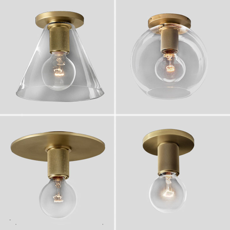 Modern and minimalistic ceiling light for corridor for living room
