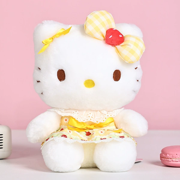 【20cm】Strawberry yellow kt cat doll