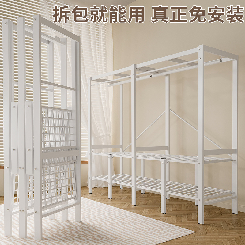 Wardrobe Installation-free Strong and Durable Integrated New Foldable Rental Room Household Bedroom Simple Cloth Wardrobe Cabinet