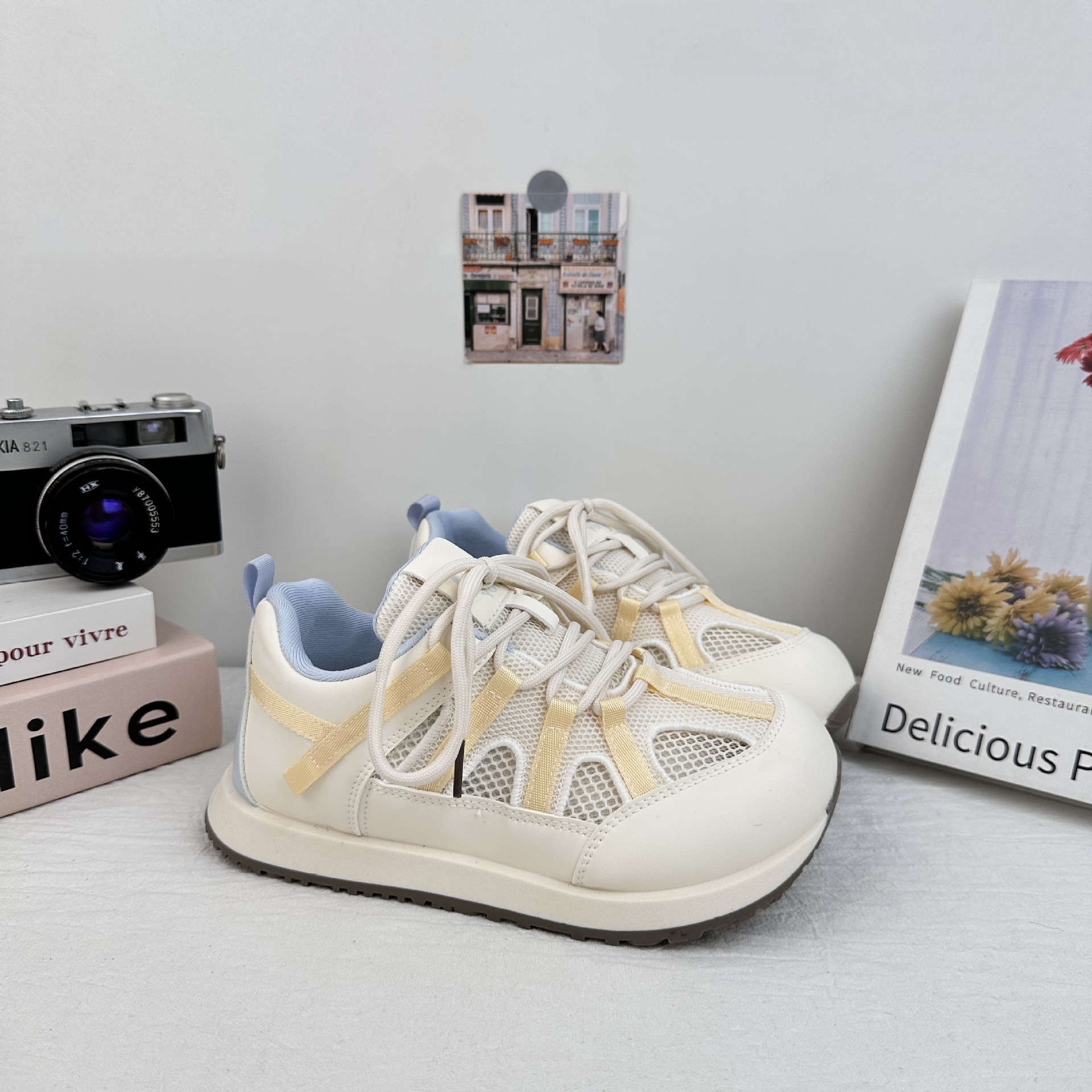 YUANBO malla transpirable Gump zapatos para mujeres 2025 nuevo verano versátil nicho zapatos de skate casuales zapatos de entrenamiento