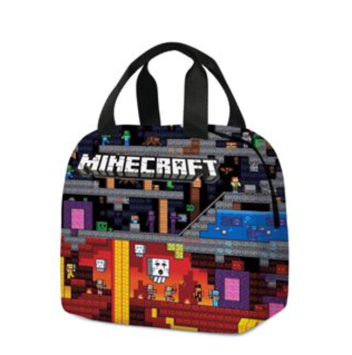 Minecraft ランチバッグ クロスボーダー 新商品 ランチバッグ Amazon 人気 子供用ランチバッグ 小学生 ランチボックスバッグ|undefined