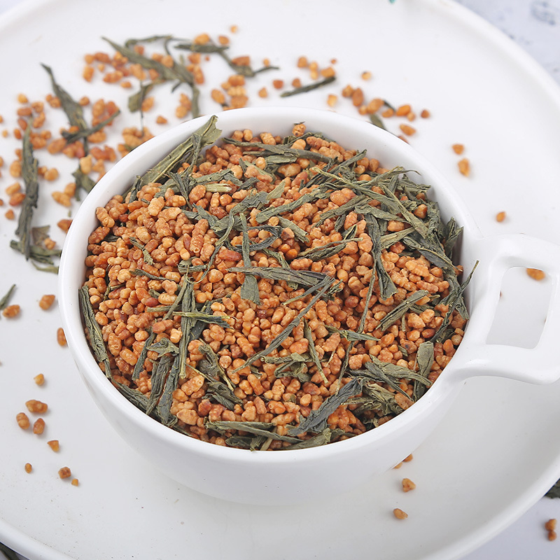 Japanese Brown Rice Green Tea from Zhongbo Kangye, New Arrival for Hotels, Restaurants, and Hot Pot Shops, Bulk 500g