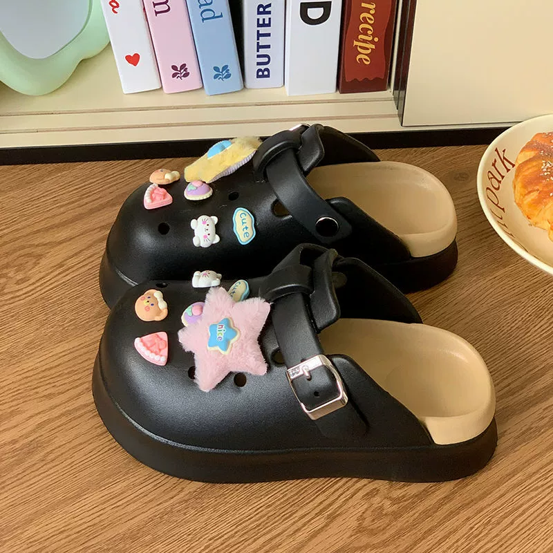 Женские сабо Dopamine Birkenstock Crocs-стиля, толстая подошва, с закрытым носком, противоскользящие (35–40)
