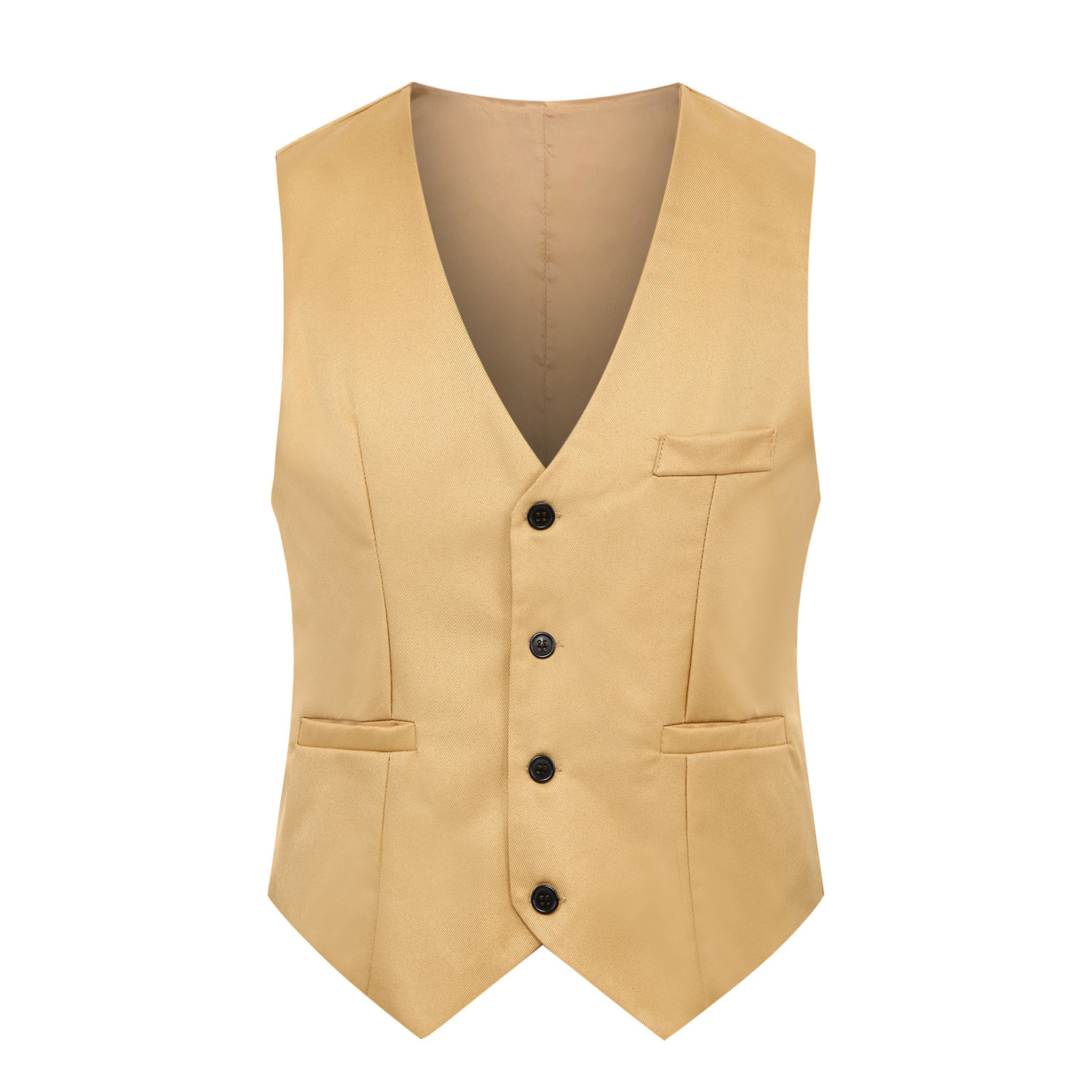 Chaleco de Traje Ajustado para Hombre, Poliéster, Ajustado, para Ocio