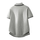 ZF8105-3D韩版翻领针织OLO衫老钱风夏季通勤时尚短袖T恤休闲，男装针织衫/毛衣，星座614