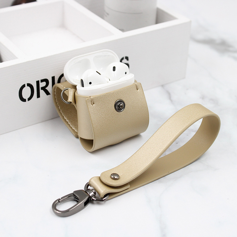 ins韩国PU皮革无线蓝牙耳机包 airpods保护套 无线蓝牙耳机收纳包