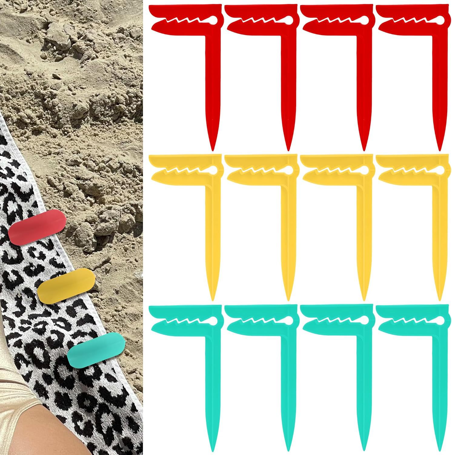 Outdoor Picnic Mat Holder, Windproof Tent Clip, Seaside Beach Mat Fixing Clip, Bath Towel Clip, Plastic Towel Clip
