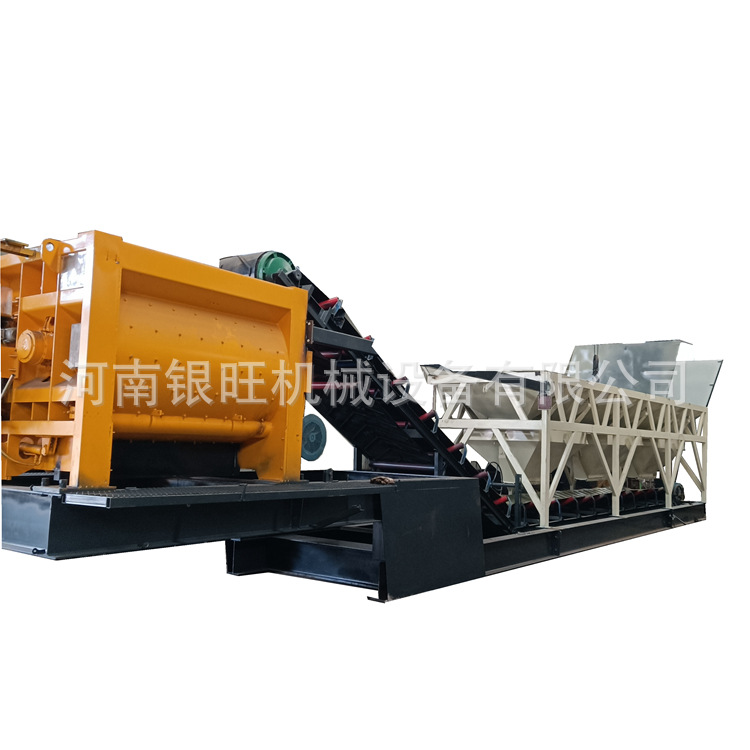 可发货重庆移动式强制多种型号混凝土搅拌站  适合道路工程等