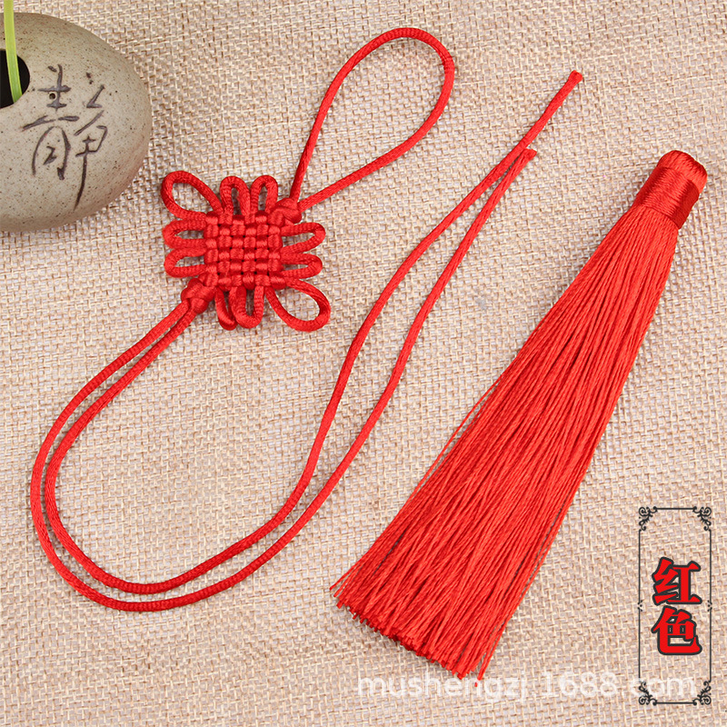 中国结小号挂件半成品流苏穗子DIY特色手工艺挂饰送老外礼品装