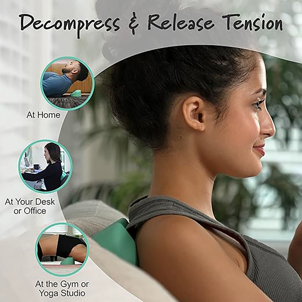 Heart-shaped neck pillow massage pillow acupressure pillow corrective multi-functional heart-shaped pillow for head, neck, shoulders massage