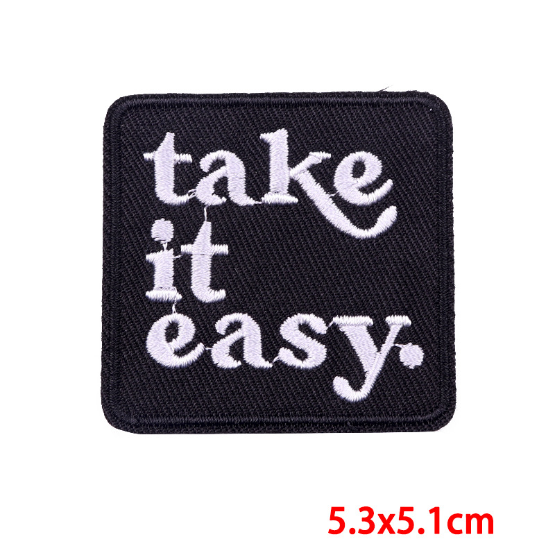Letter Pattern 1 Piece Simple Style Letter Embroidery Thread Clothing Sticker Patches
