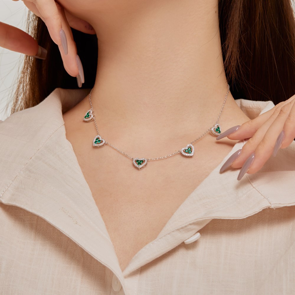 Einfacher Stil Wassertropfen Herzform Schmetterling Sterling Silber Inlay Zirkon Halskette display picture 5
