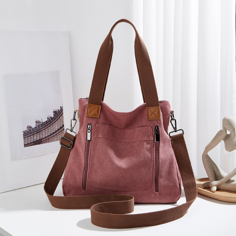 Bolso de invierno de mujer nuevo versátil bolso de mano de gran capacidad bolso de lona de mujer bolso de hombro de mujer bolso de mujer