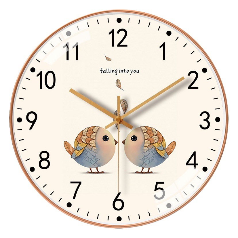 [12 pulgadas 30cm] Reloj de pared creativo nórdico hogar salón dormitorio reloj mudo reloj al por mayor reloj de cuarzo