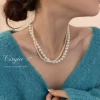 Двухслойное жемчужное ожерелье