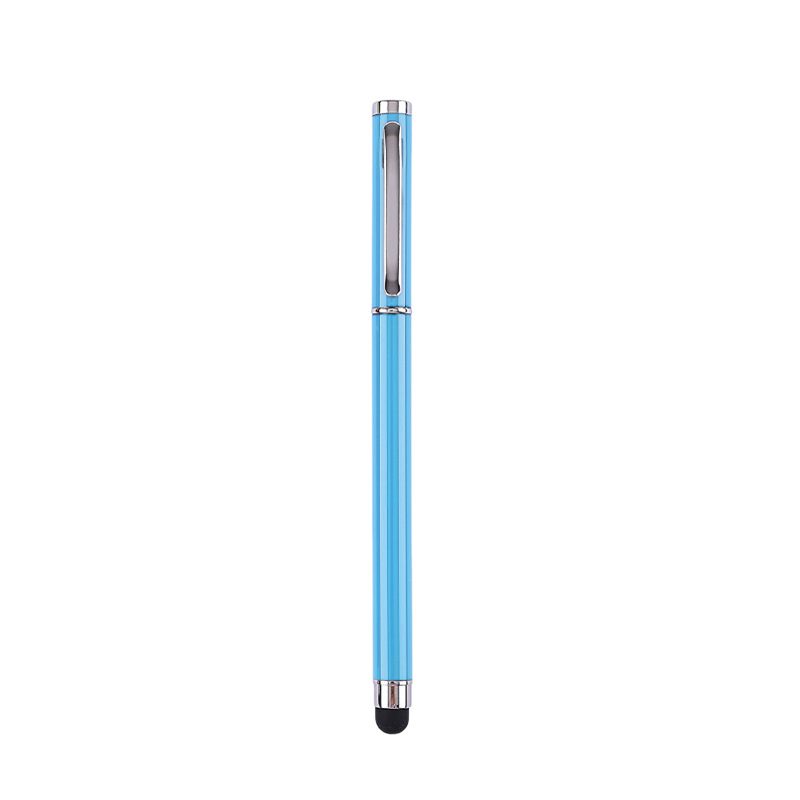 Pluma metálica neutra personalizada de escritura de pantalla táctil de escritura de doble propósito pluma de pluma se puede imprimir logotipo
