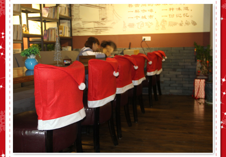 78g Weight Chair Cover Event & Party Supplies Party Occasion Christmas Fashion Solid Color Party Chair Cover
