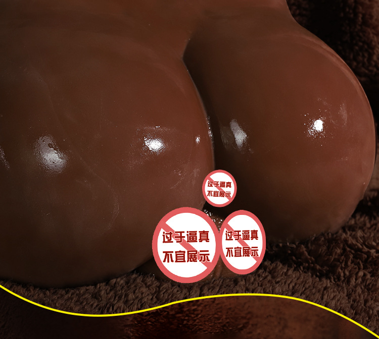 Jiuai Male Masturbation Hip Mold TPE Brown Manual Adult Toy with USB Heating Rod — detail image 11