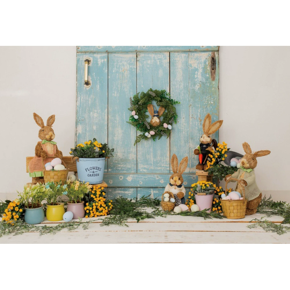 Easter Restaurant Rabbit Eaxia Room Orthopedine Event Party Photography Background Caps Cross -border props wholesale
