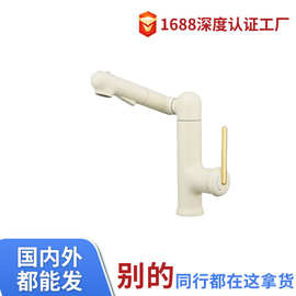 旋转洗脸盆水龙头防溅水家用冷热大流量卫生间洗手漱台面盆机械臂